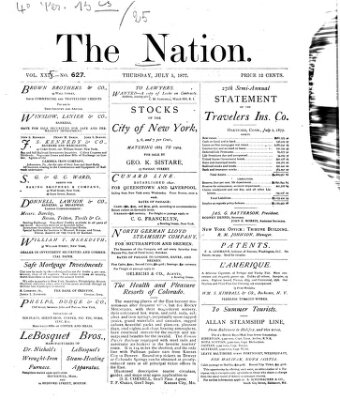 The nation Donnerstag 5. Juli 1877