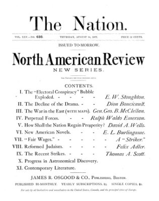 The nation Donnerstag 30. August 1877