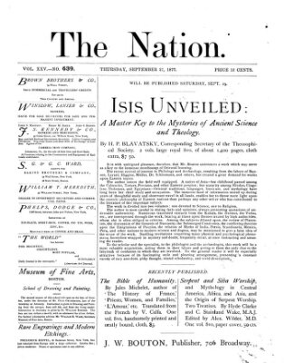 The nation Donnerstag 27. September 1877