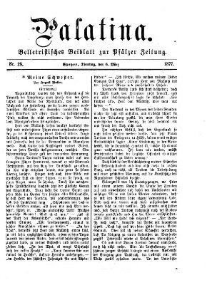 Palatina (Pfälzer Zeitung) Dienstag 6. März 1877