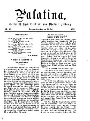 Palatina (Pfälzer Zeitung) Dienstag 29. Mai 1877