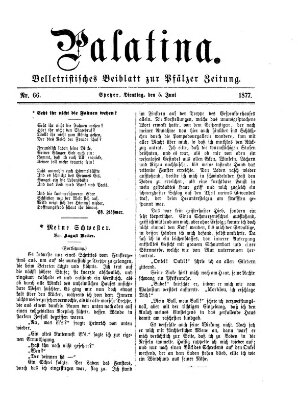 Palatina (Pfälzer Zeitung) Dienstag 5. Juni 1877