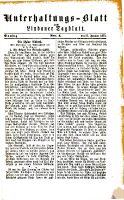 Lindauer Tagblatt für Stadt und Land. Unterhaltungs-Blatt zum Lindauer Tagblatt (Lindauer Tagblatt für Stadt und Land) Samstag 27. Januar 1877