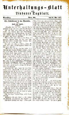 Lindauer Tagblatt für Stadt und Land. Unterhaltungs-Blatt zum Lindauer Tagblatt (Lindauer Tagblatt für Stadt und Land) Samstag 26. Mai 1877