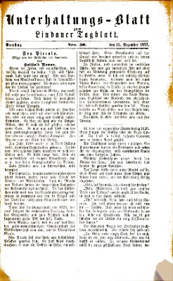 Lindauer Tagblatt für Stadt und Land. Unterhaltungs-Blatt zum Lindauer Tagblatt (Lindauer Tagblatt für Stadt und Land) Samstag 15. Dezember 1877