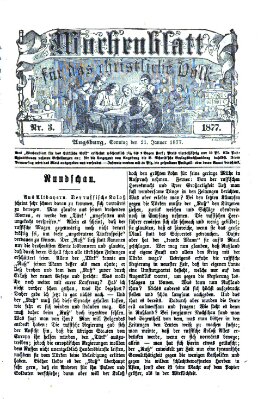 Wochenblatt für das christliche Volk Sonntag 21. Januar 1877