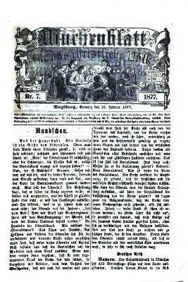 Wochenblatt für das christliche Volk Sonntag 18. Februar 1877