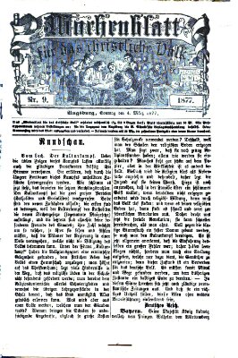 Wochenblatt für das christliche Volk Sonntag 4. März 1877