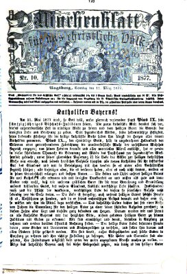 Wochenblatt für das christliche Volk Sonntag 11. März 1877