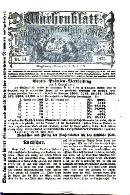 Wochenblatt für das christliche Volk Sonntag 8. April 1877