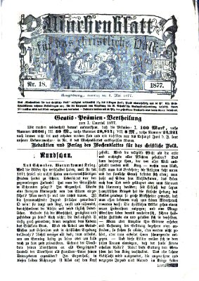Wochenblatt für das christliche Volk Sonntag 6. Mai 1877