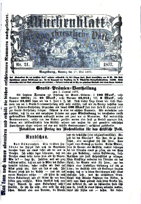 Wochenblatt für das christliche Volk Sonntag 27. Mai 1877