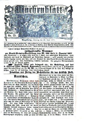 Wochenblatt für das christliche Volk Sonntag 24. Juni 1877