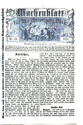 Wochenblatt für das christliche Volk Sonntag 29. Juli 1877