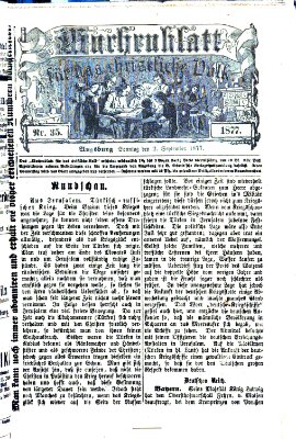 Wochenblatt für das christliche Volk Sonntag 2. September 1877