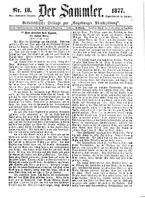Der Sammler (Augsburger Abendzeitung) Samstag 10. Februar 1877