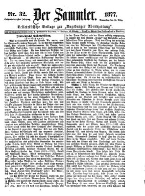 Der Sammler (Augsburger Abendzeitung) Donnerstag 15. März 1877