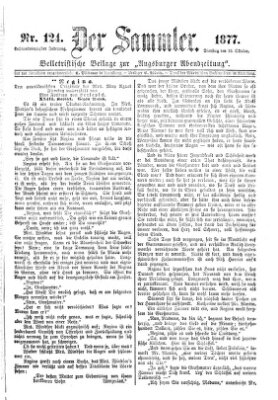 Der Sammler (Augsburger Abendzeitung) Dienstag 16. Oktober 1877