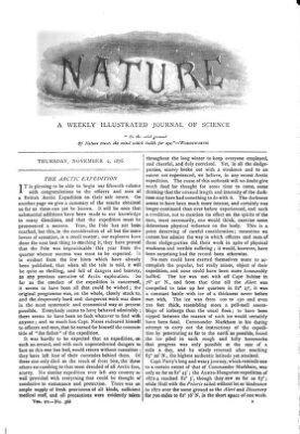 Nature Donnerstag 2. November 1876