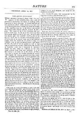 Nature Donnerstag 12. April 1877