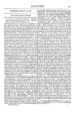 Nature Donnerstag 30. August 1877