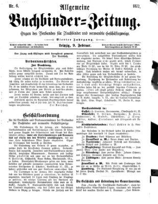 Allgemeine Buchbinderzeitung Freitag 9. Februar 1877