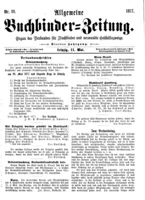 Allgemeine Buchbinderzeitung Freitag 11. Mai 1877