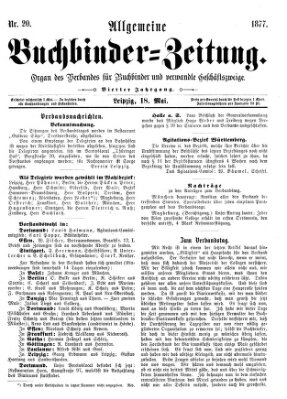 Allgemeine Buchbinderzeitung Freitag 18. Mai 1877