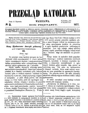 Przegląd Katolicki Donnerstag 11. Januar 1877