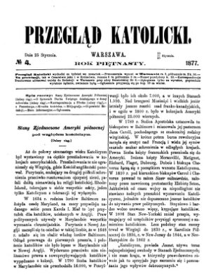 Przegląd Katolicki Donnerstag 25. Januar 1877