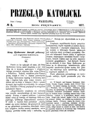 Przegląd Katolicki Donnerstag 1. Februar 1877