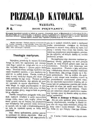 Przegląd Katolicki Donnerstag 8. Februar 1877