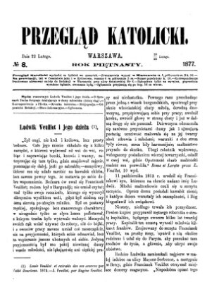 Przegląd Katolicki Donnerstag 22. Februar 1877