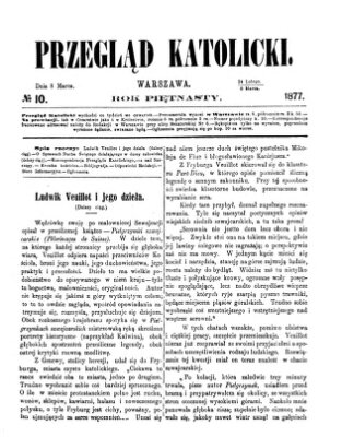 Przegląd Katolicki Donnerstag 8. März 1877