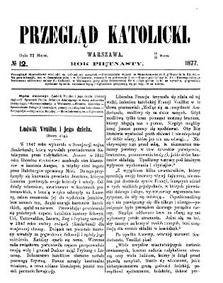 Przegląd Katolicki Donnerstag 22. März 1877