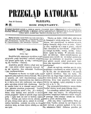 Przegląd Katolicki Donnerstag 26. April 1877