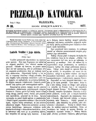 Przegląd Katolicki Donnerstag 3. Mai 1877