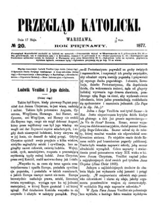 Przegląd Katolicki Donnerstag 17. Mai 1877