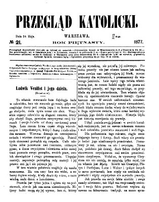 Przegląd Katolicki Donnerstag 24. Mai 1877