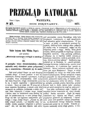 Przegląd Katolicki Donnerstag 5. Juli 1877