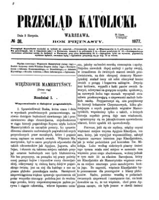 Przegląd Katolicki Donnerstag 2. August 1877