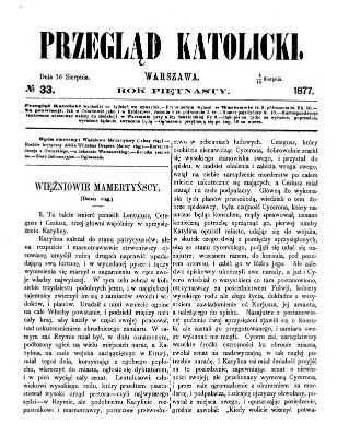 Przegląd Katolicki Donnerstag 16. August 1877