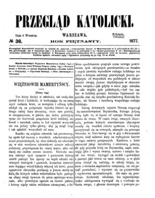 Przegląd Katolicki Donnerstag 6. September 1877