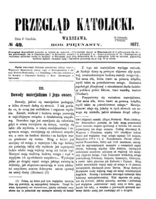 Przegląd Katolicki Donnerstag 6. Dezember 1877