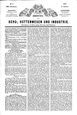 Der Berggeist Freitag 5. Januar 1877