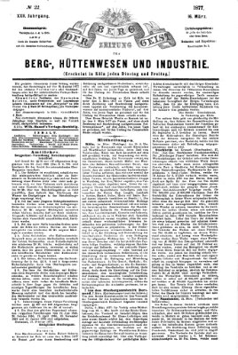 Der Berggeist Freitag 16. März 1877