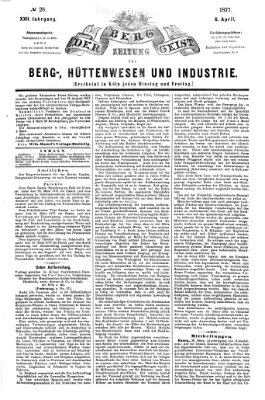 Der Berggeist Freitag 6. April 1877