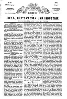 Der Berggeist Dienstag 5. Juni 1877