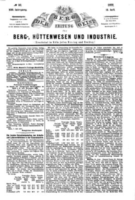 Der Berggeist Freitag 13. Juli 1877