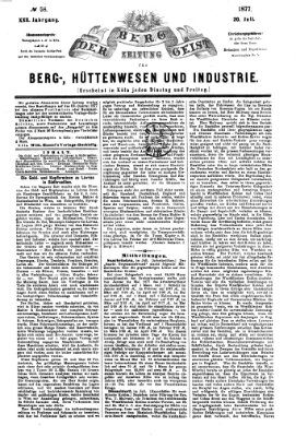 Der Berggeist Freitag 20. Juli 1877